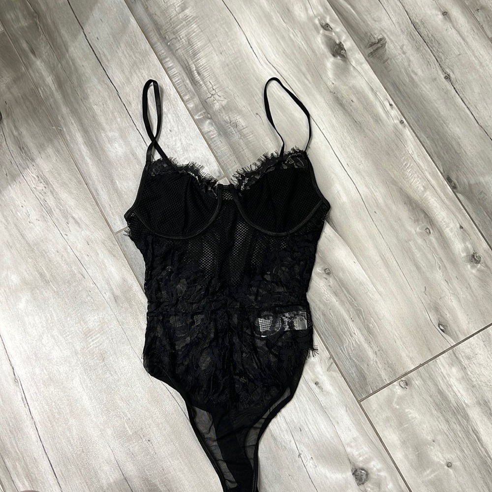 Black Laced One Piece - Brand New